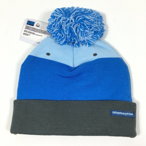 Overwatch Mei Snowball Sequin Beanie Hat Blue One Size Fits Most Blizzard Ent - Picture 3 of 10